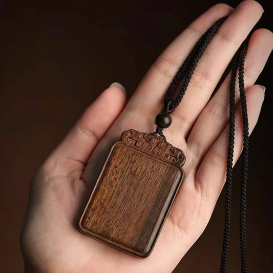 Kalimantan Agarwood Peace Amulet Pendant – 40x60mm
