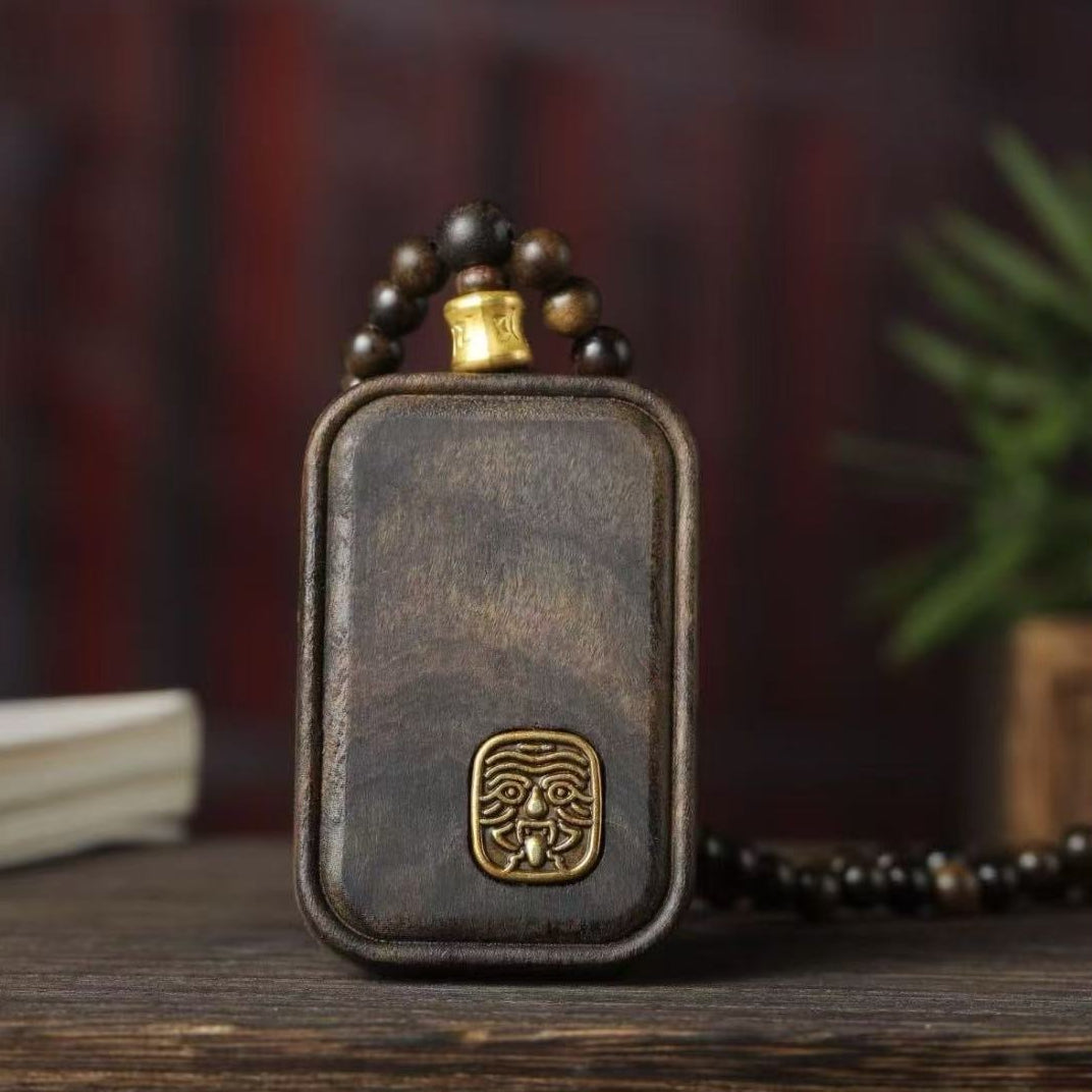 Kalimantan Agarwood Classic Amulet Pendant – 40x60mm